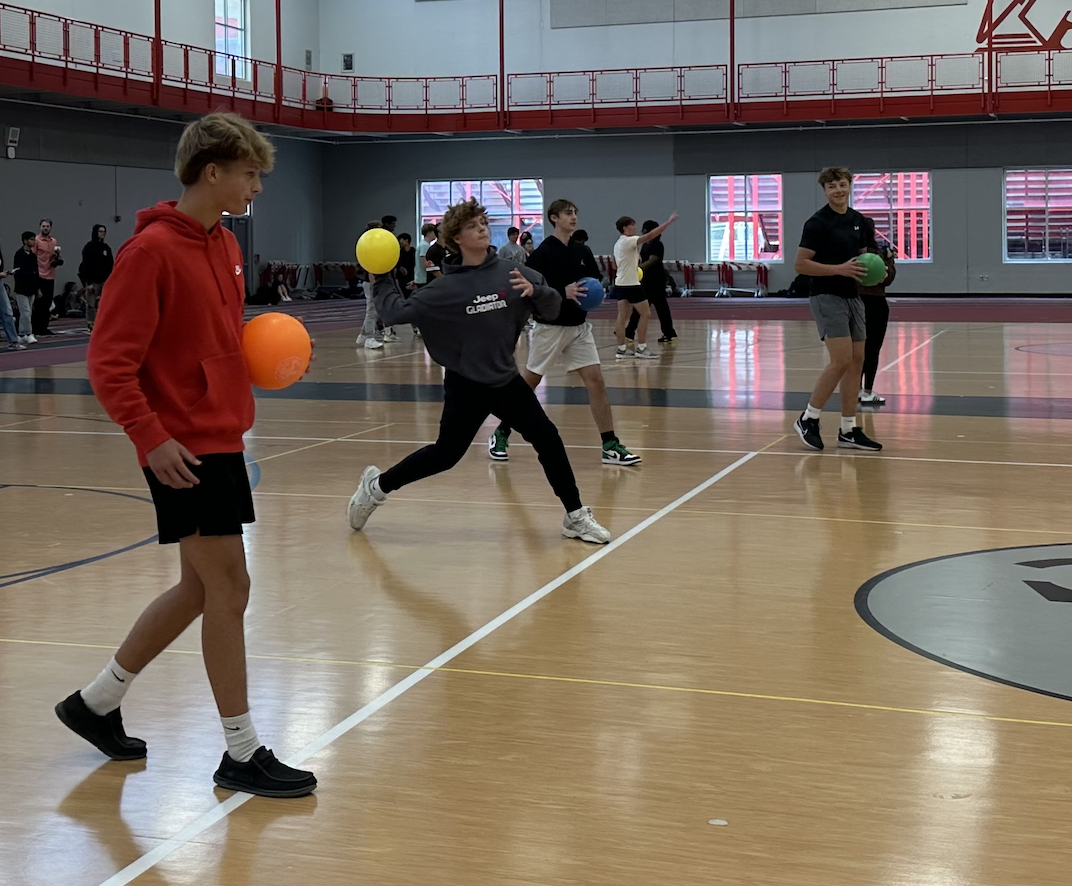 Social studies teacher Erin Barker’s STAR class participates in the final round of the Student Government dodgeball tournament. They defeated four STAR classes in the tournament, but were outnumbered in their final match, leading to their loss. “The dodgeball tournament is something I look forward to every year,” Barker said. “It gives my STAR class an opportunity to bond in a competitive atmosphere.”